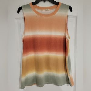 Twenty Second Tank Top, Large Stripe Design, Size Large.